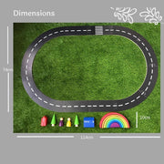 Wooden Road Track Set -Birchwood