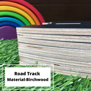 Wooden Road Track Set -Birchwood