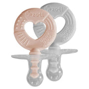 ZoLi Binki.T Pacifier + Teether Combination - Blush/Ash