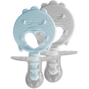 ZoLi Binki.T Pacifier + Teether Combination - Mist blue/Ash