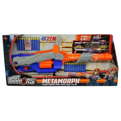 Buzz Bee Air Warriors 4 in 1 Metamorph Foam Dart Blaster-Action & Toy Figures-Buzz Bee-Toycra