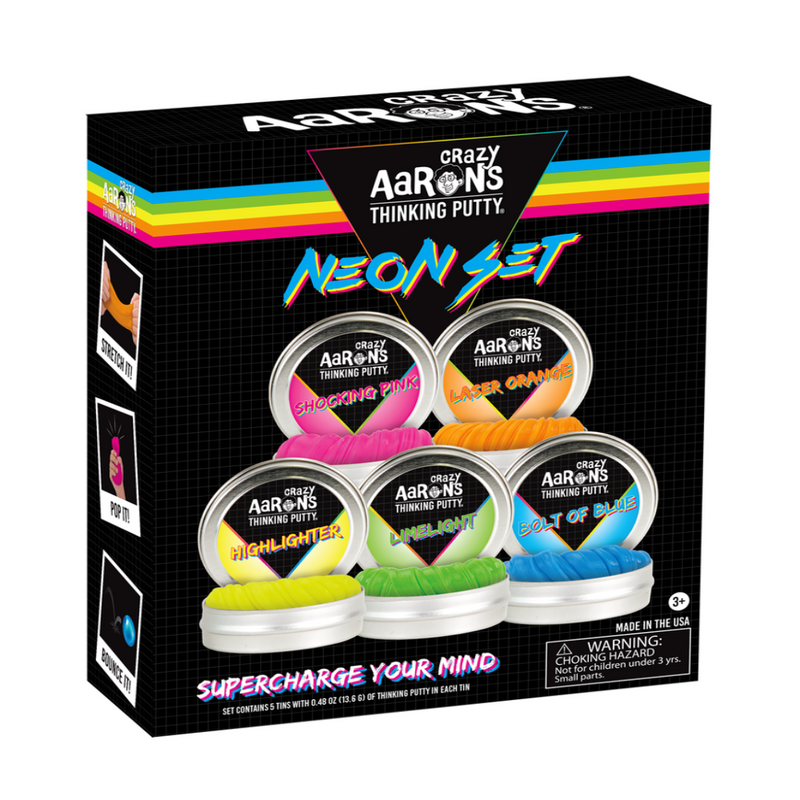 Crazy Aaron's Putty Neon 5 Pack Gift Set