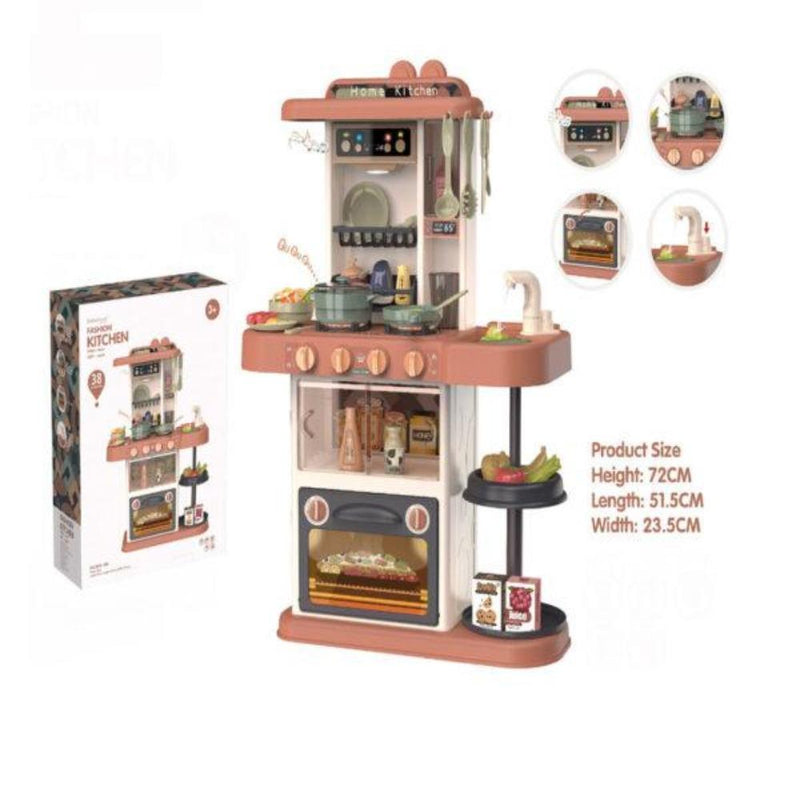 Fashion Kitchen With Light & Sound ( TM-889-186) - 38Pcs
