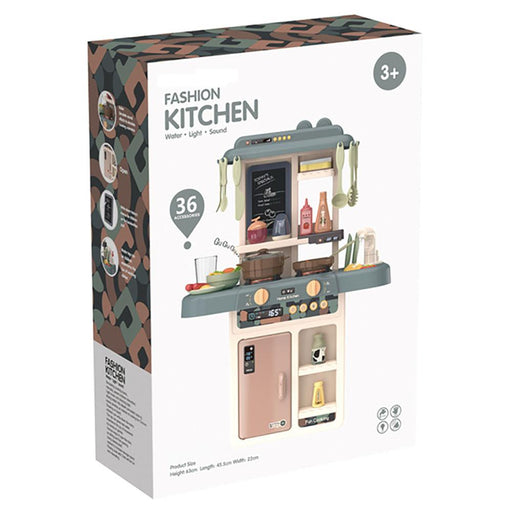 Fashion Kitchen With Light & Sound (TM-889-189) - 36Pcs-Pretend Play-Toycra-Toycra