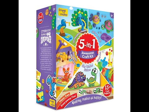 Imagimake Fabulous Craft Kit | Creative Toy and DIY Set for Kids, Arts and Crafts for Kids | Craft Kits for Kids, Gifts for 5 6 7 8 9 10 11 12 Years
