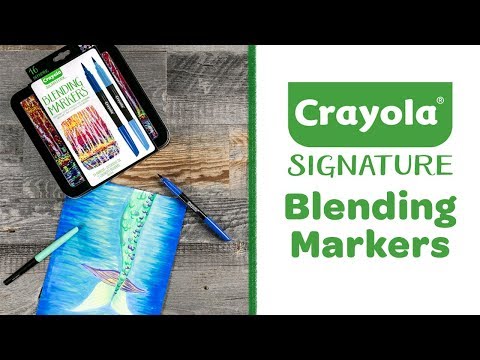 Crayola Signature 16-Piece Blending Markers with Tin