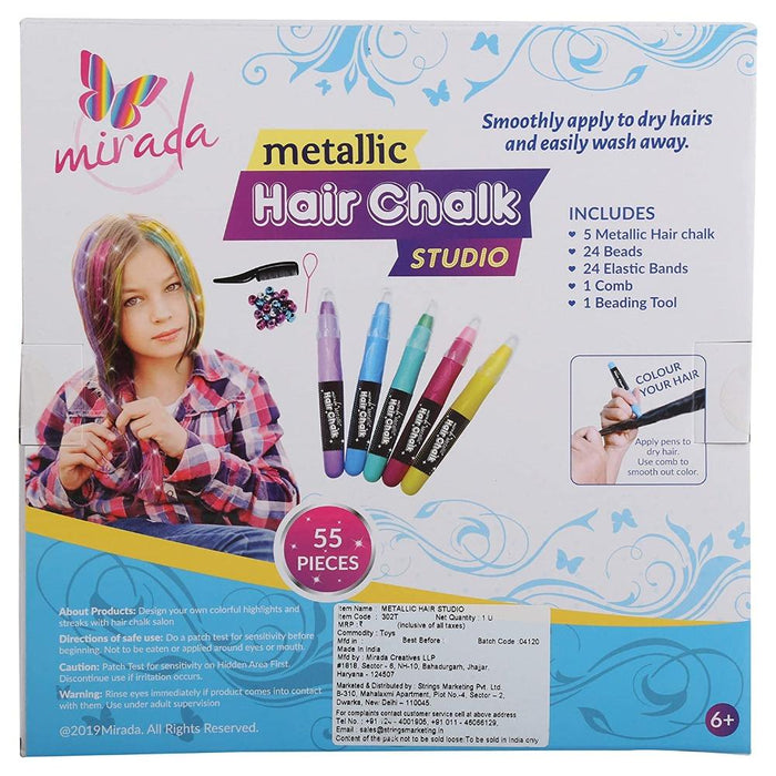 Mirada Metallic Hair Chalk Studio-Arts & Crafts-Mirada-Toycra