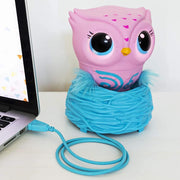 Owleez Flying Baby Owl Interactive Toy Pink