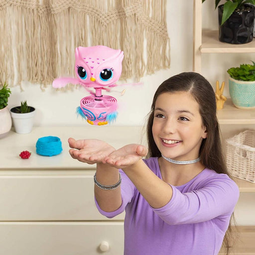 Owleez Flying Baby Owl Interactive Toy Pink-Electronic Toys-Owleez-Toycra