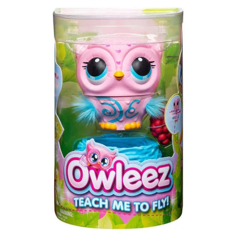 Owleez Flying Baby Owl Interactive Toy Pink