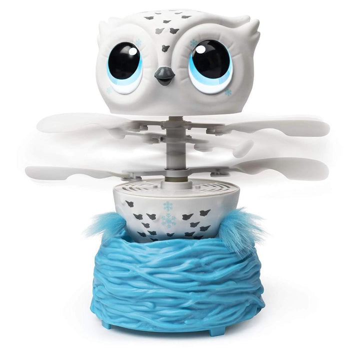 Owleez Flying Baby Owl Interactive Toy White-Electronic Toys-Owleez-Toycra
