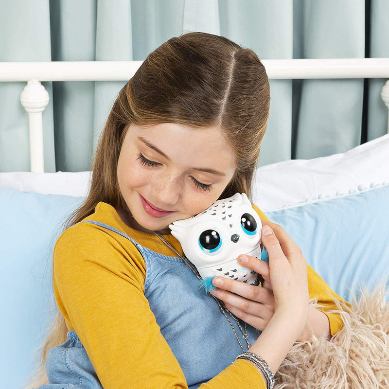 Owleez Flying Baby Owl Interactive Toy White