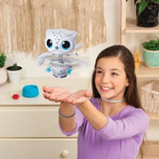 Owleez Flying Baby Owl Interactive Toy White