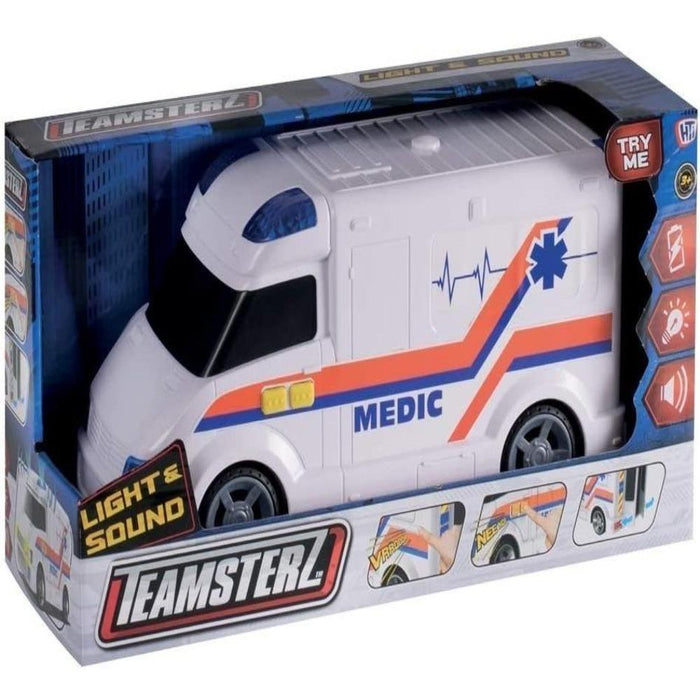 Teamsterz Light And Sound Ambulance-Vehicles-Teamsterz-Toycra