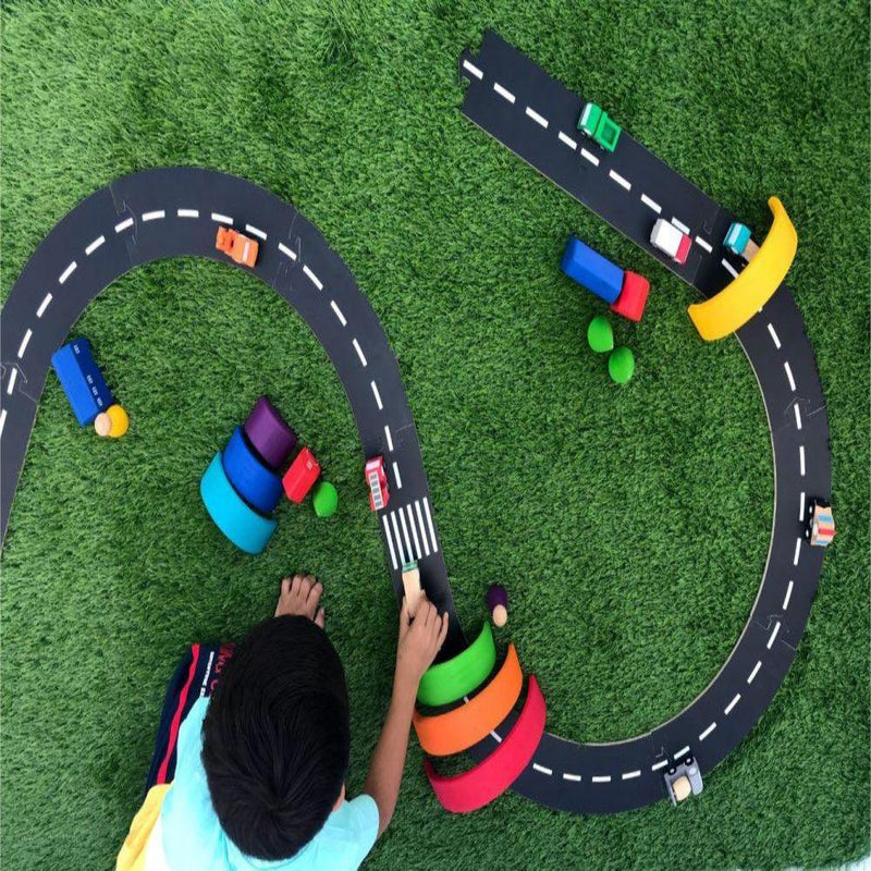Wooden Road Track Set -MDF