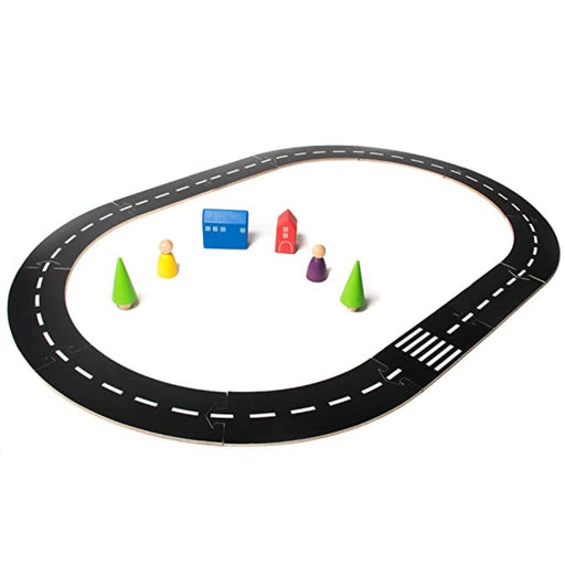 Wooden Road Track Set -MDF-Construction-Toycra-Toycra